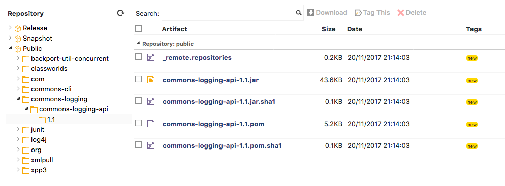 clarive artifact repository